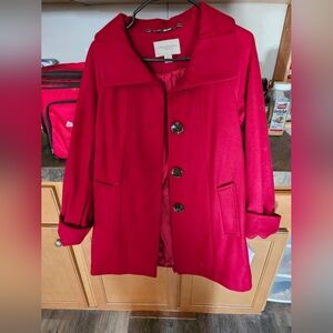 Red Tweed Coat